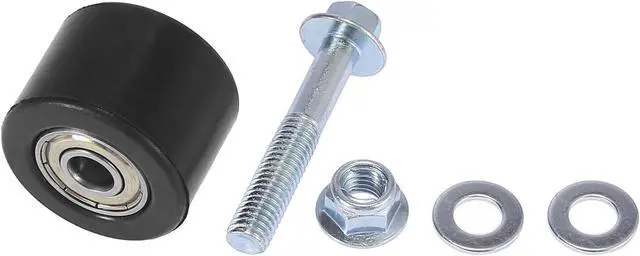 Alt view image 5 of 6 - 1 Set 8mm Motorcycle Chain Pulley Roller Slider Wheel Guide for Street Bike ATVs Black