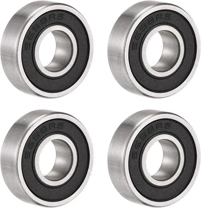Main image of S698-2RS Stainless Steel Ball Bearing 8x19x6mm Double Sealed Bearings 4pcs