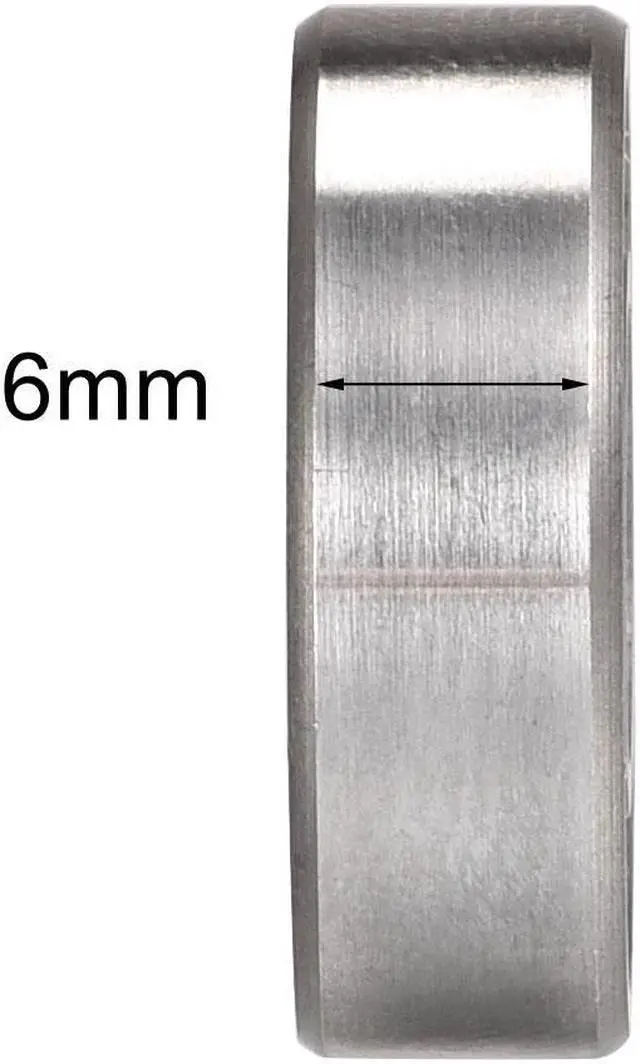 Alt view image 4 of 5 - S698-2RS Stainless Steel Ball Bearing 8x19x6mm Double Sealed Bearings 4pcs