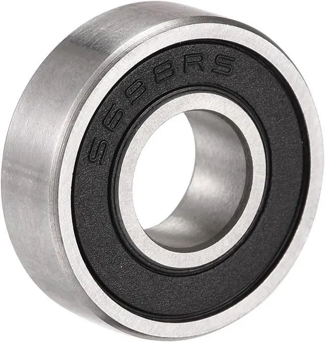 Alt view image 5 of 5 - S698-2RS Stainless Steel Ball Bearing 8x19x6mm Double Sealed Bearings 4pcs