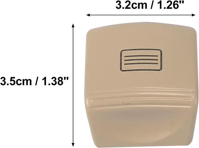 Alt view image 4 of 7 - Car Sunroof Window Switch Button Cover Sunroof Switch Cover Beige for Mercedes-Benz C-Class W204 E-Class W212 C207 CLS-Class W218 C218