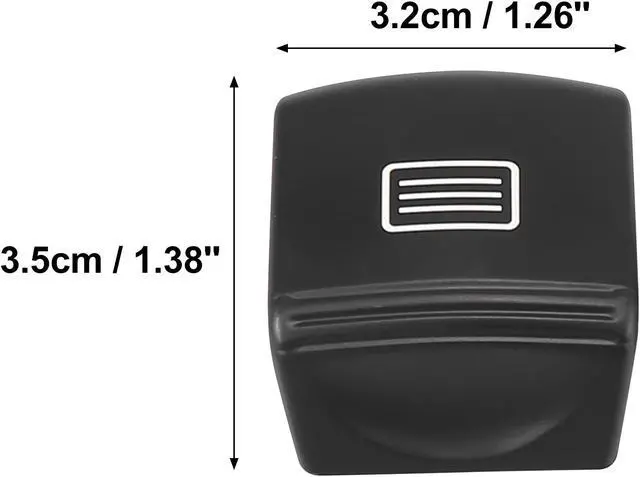 Alt view image 4 of 7 - Car Sunroof Window Switch Button Cover Sunroof Switch Cover Black for Mercedes-Benz C-Class W204 E-Class W212 C207 CLS-Class W218 C218