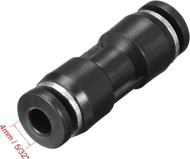 Alt view image 2 of 3 - Push to Connect Fittings,4mm or 5/32" Straight OD Push Fit Lock Tube Fittings 4pcs