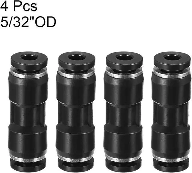 Alt view image 3 of 3 - Push to Connect Fittings,4mm or 5/32" Straight OD Push Fit Lock Tube Fittings 4pcs