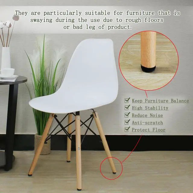 Alt view image 6 of 7 - M6 x 20 x 25mm Furniture Glide Leveling Feet Floor Protector for Table Leg 12pcs