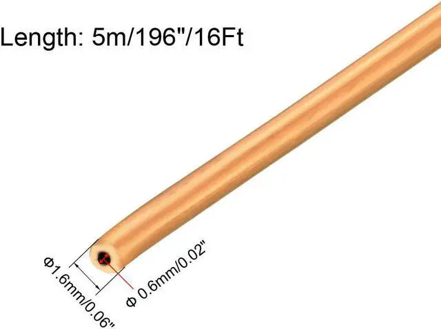 Alt view image 6 of 8 - Refrigeration Tubing, 1/16" OD x 1/32" ID x 16 Ft Soft Coil Copper Tubing