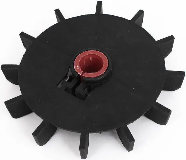 Alt view image 2 of 2 - 15mm Inner Diameter Plastic 12 Impeller Motor Fan Vane Wheel Replacement Black