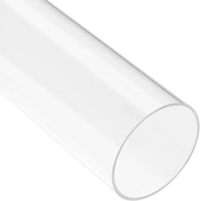 Alt view image 4 of 7 - Clear Rigid Acrylic Pipe 8mm ID x 10mm OD x 0.5m, 1mm Wall Round Tube