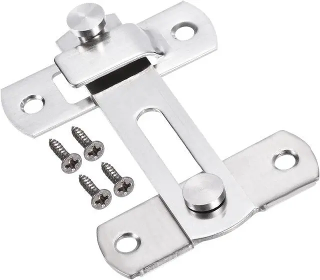 Main image of 3.9" x 2.8" Door Latch, Large Flip Gate Latch Stainless Steel for Door and Window, Silver