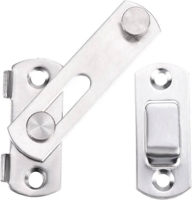 Alt view image 4 of 4 - 2.8" x 1.9" Door Latch, Flip Gate Latch Stainless Steel for Door and Window, Silver