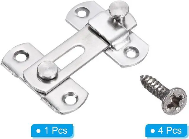 Alt view image 3 of 4 - 2.8" x 1.9" Door Latch, Flip Gate Latch Stainless Steel for Door and Window, Silver