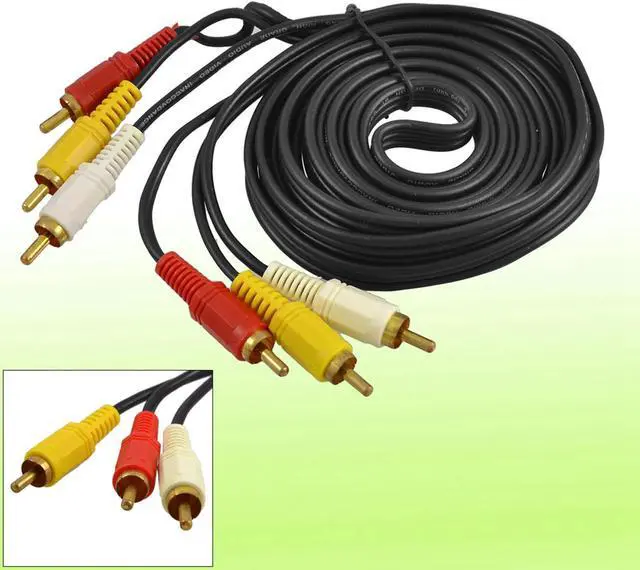 Alt view image 2 of 5 - Unique Bargains 8.5Ft RCA Male to Male Plug Composite Audio Video AV Cable Cord