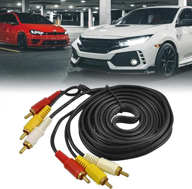 Alt view image 3 of 5 - Unique Bargains 8.5Ft RCA Male to Male Plug Composite Audio Video AV Cable Cord