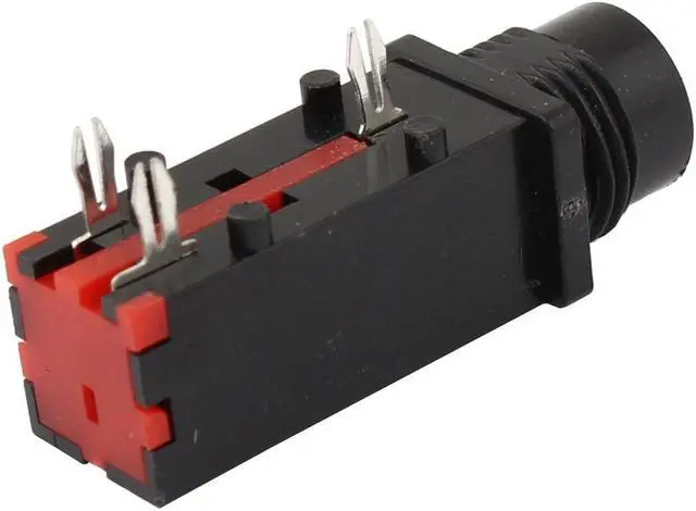 Alt view image 3 of 3 - 6.5mm Headphone stereo Jack Socket PCB Mount Connector Adapter