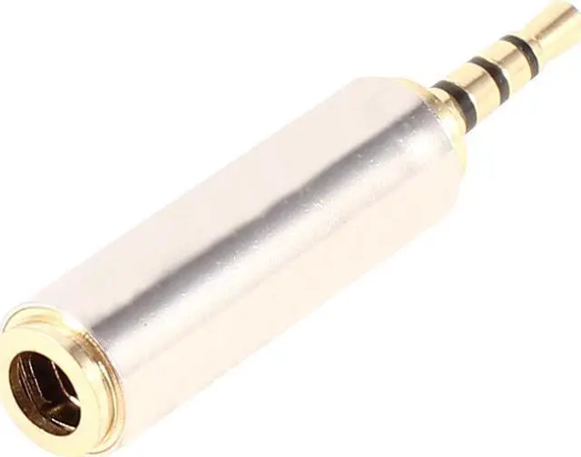 Alt view image 3 of 3 - Unique Bargains Audio 2.5mm Male to 3.5mm Female 4 Conductor Audio Connector Adapter