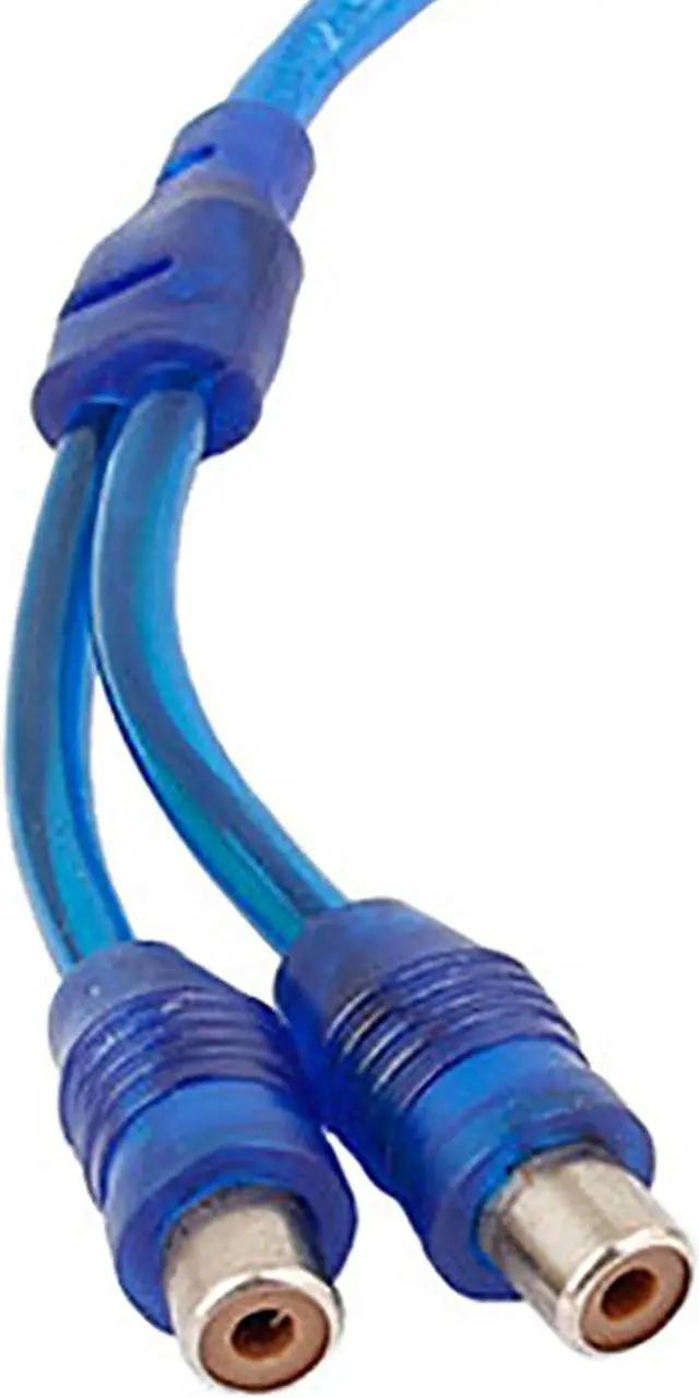 Alt view image 5 of 5 - Unique Bargains Auto Audio 2 RCA Female to 1 RCA Male Y Splitter Cable Wire Adapter 5pcs Blue