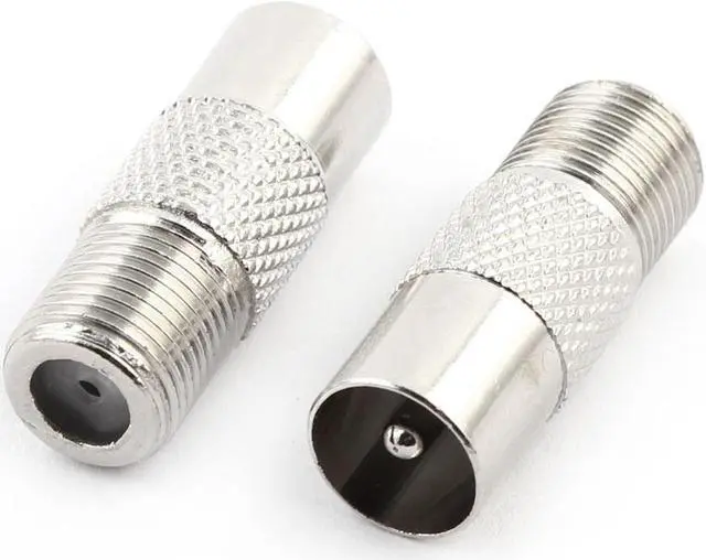 Alt view image 2 of 2 - TV PAL Male to Female Plug RF Aerial Coax Connector Adapter 27 x 10mm 10pcs