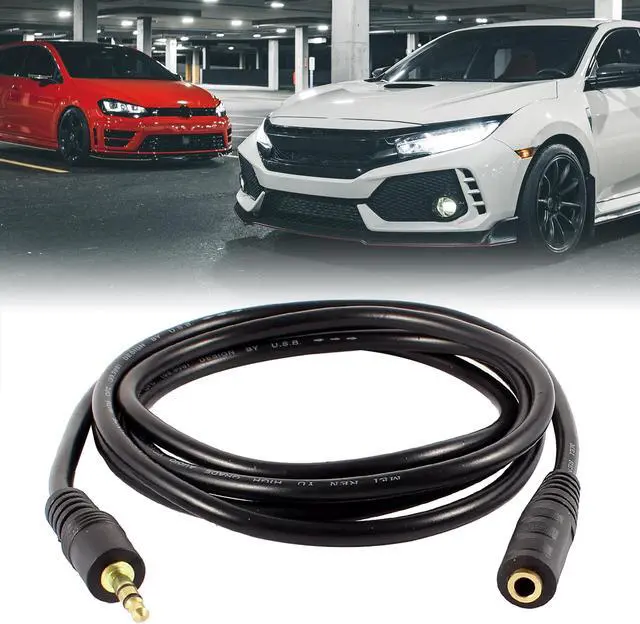 Alt view image 3 of 5 - Unique Bargains 1.5M 4.9Ft 3.5mm Male to Female Headphones Earphones Extension Cable Black