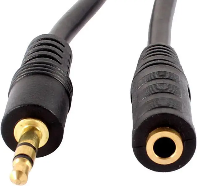 Alt view image 4 of 5 - Unique Bargains 1.5M 4.9Ft 3.5mm Male to Female Headphones Earphones Extension Cable Black