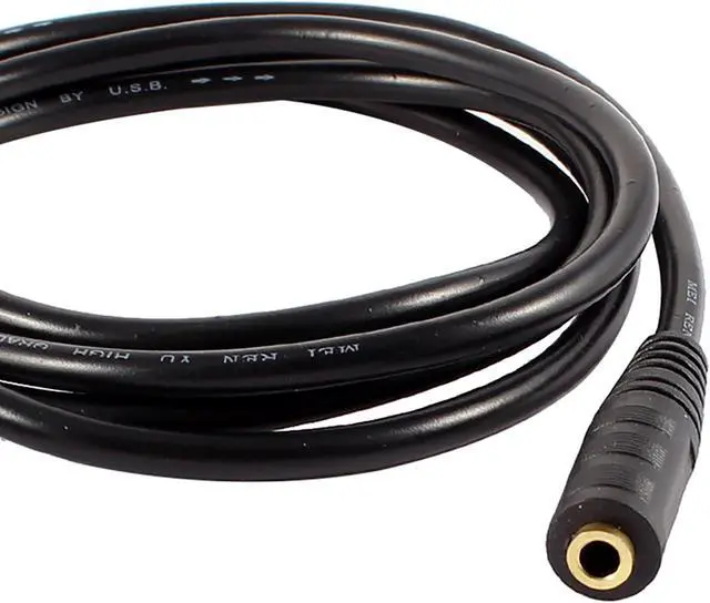 Alt view image 5 of 5 - Unique Bargains 1.5M 4.9Ft 3.5mm Male to Female Headphones Earphones Extension Cable Black