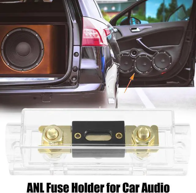 Alt view image 2 of 7 - 1 Set Car Audio 0 4 8 Gauge Inline ANL Fuse Holder Clear Transparent Fuse Block with 2pcs 400A Fuse