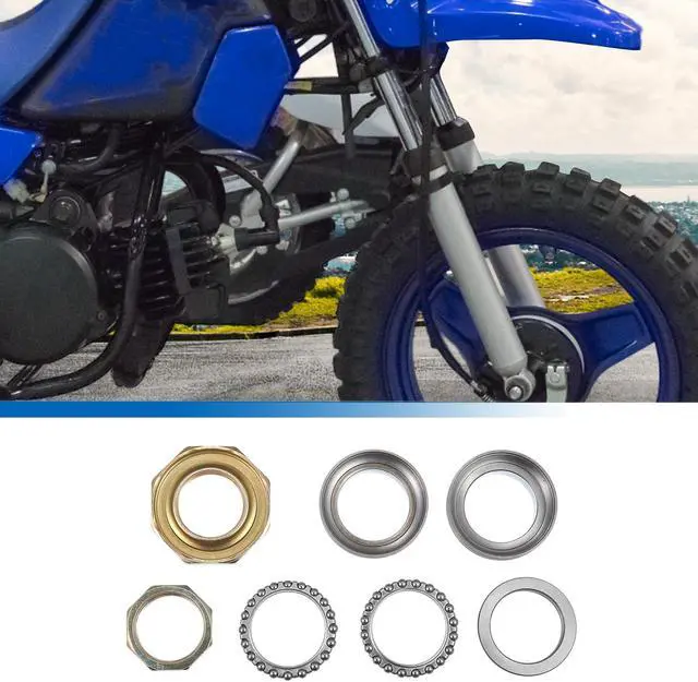 Alt view image 2 of 7 - Unique Bargains 1 Set Car Steering Stem Rod Bearing Ring Kit Replacement for Yamaha PW50 Y-Zinger 1981-2009
