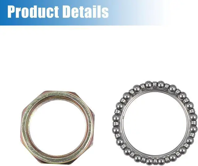 Alt view image 5 of 7 - Unique Bargains 1 Set Car Steering Stem Rod Bearing Ring Kit Replacement for Yamaha PW50 Y-Zinger 1981-2009