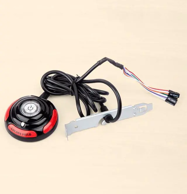 Alt view image 6 of 7 - a13112600ux0340 Computer Case Power Supply Reset HDD Button Switch