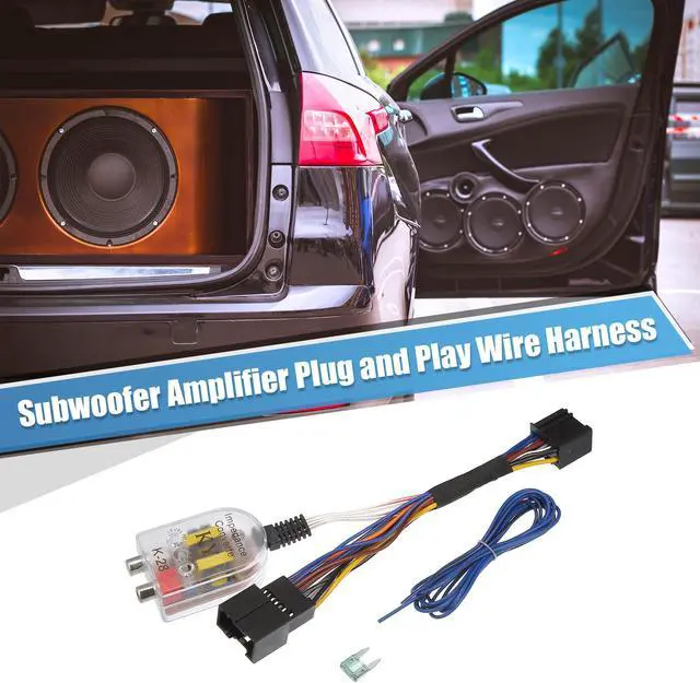 Alt view image 2 of 7 - Radio Amp Subwoofer Amplifier Plug Play Wire Wiring Harness Adapter Inline Converter 70-2105 for Chevy for GMC for Cadillac