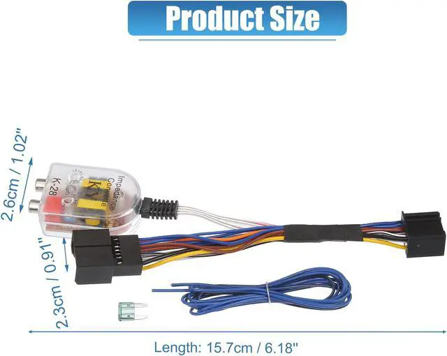 Alt view image 3 of 7 - Radio Amp Subwoofer Amplifier Plug Play Wire Wiring Harness Adapter Inline Converter 70-2105 for Chevy for GMC for Cadillac
