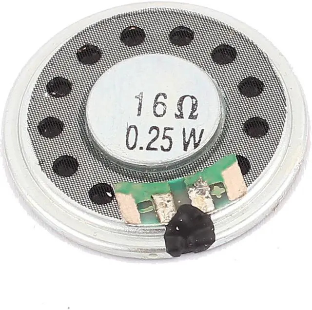 Alt view image 2 of 2 - 36mm Dia 16 Ohm 0.25W Aluminum Shell Internal Magnet Speaker Horn Loudspeaker