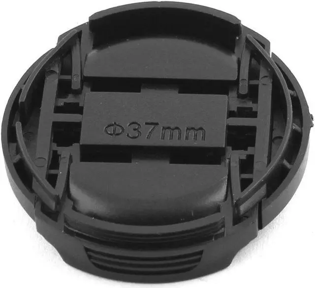 Alt view image 3 of 3 - Plastic Front Snap Digital Camera Clip-on Lens Cap Cover Black 37mm Dia w Cord