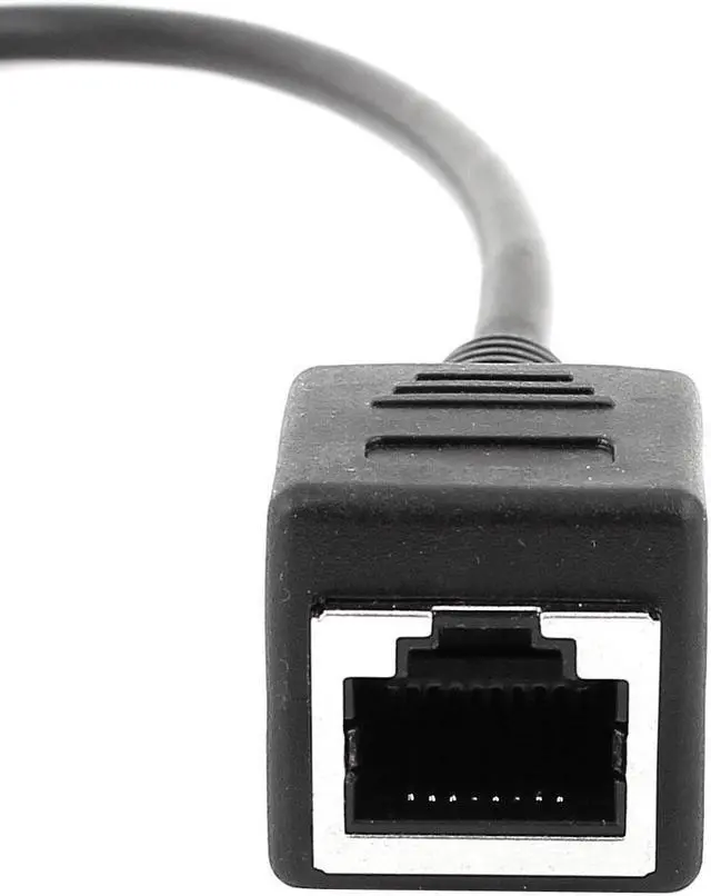 Alt view image 2 of 4 - 2pcs 30cm 1ft Ethernet Lan Female to Female Network Cable RJ45 Extension Cord