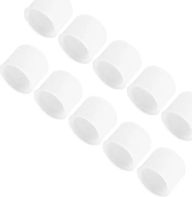 Main image of Unique Bargains 10 Pcs Clear Silicone RCA Female Connector Dust Proof Cap Protector Cover