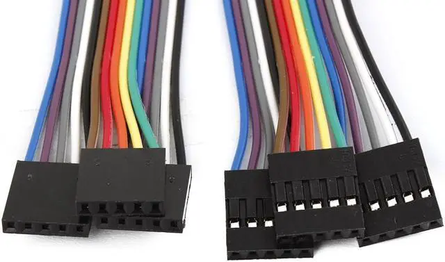 Alt view image 2 of 2 - Unique Bargains 5 Pcs 30cm 2.54mm 5 Pin F/F Cable Cord Connect Jumper Wire Colorful