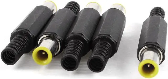 Main image of Unique Bargains 5 Pieces Replaceable 14mm Length 7mm x 1mm DC Power Plug Male Connectors