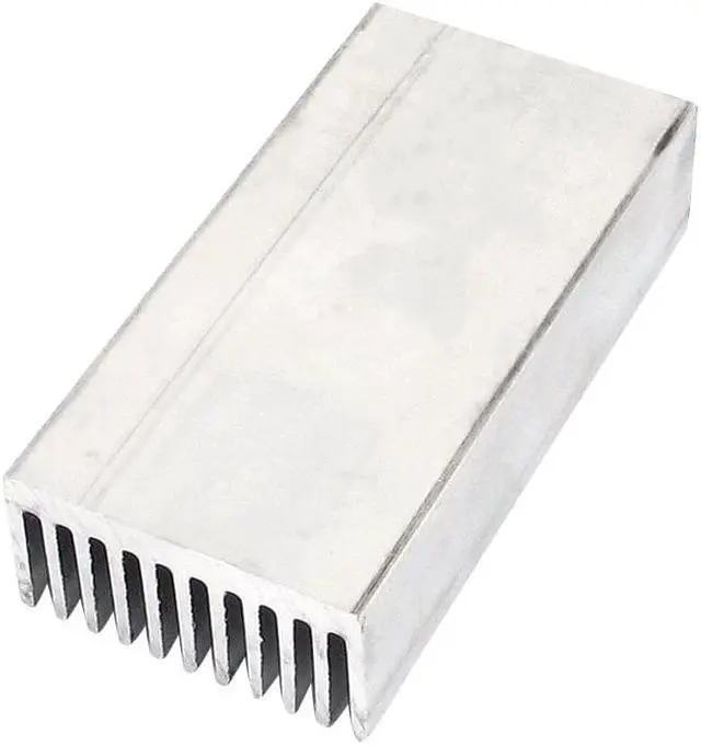 Alt view image 3 of 3 - Unique Bargains Silver Tone Aluminum Heatsink Heat Diffuse Dissipation Cooling Fin 80x40x20mm