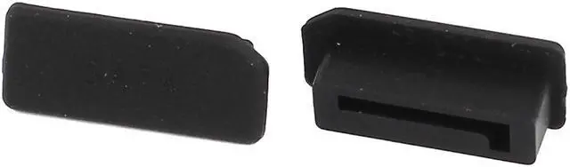 Alt view image 2 of 2 - 10 Pcs Black Silicone Anti Dust Plug Cap Protector Cover for SATA Female Port