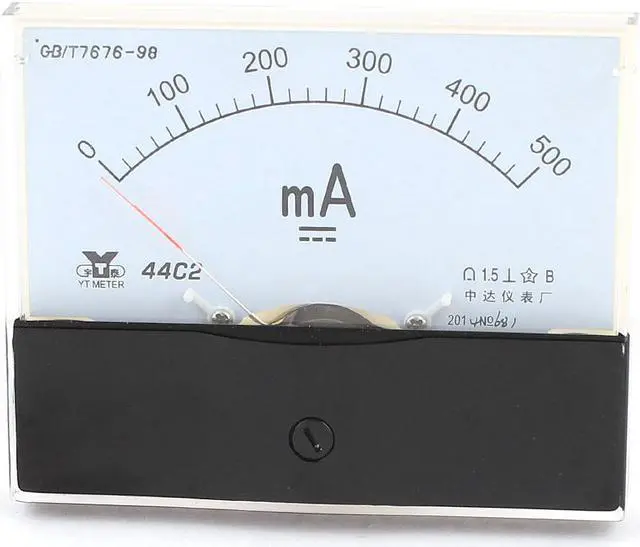 Main image of Unique Bargains 44C2 DC 0-500mA Dial Analog Panel Mount Ammeter Ampere Meter