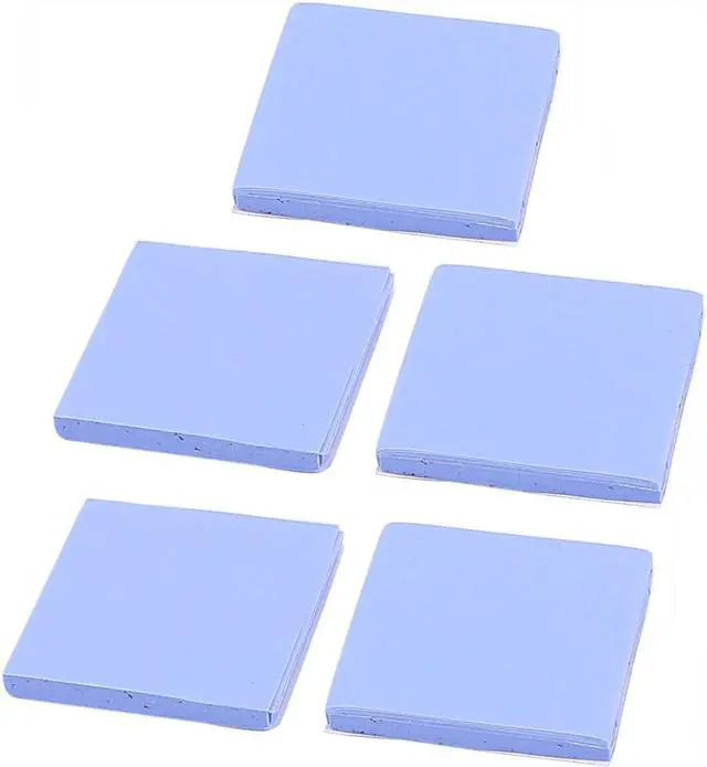Main image of 5Pcs Blue Thermal Pad GPU CPU Heatsink Cooling Conductive Silicone 30mmx30mmx2mm