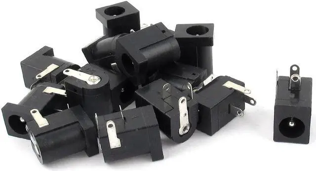 Main image of 15PCS DC Power Jack Socket 2.1mm x 5.5mm Barrel-Type PCB Mount DC-005