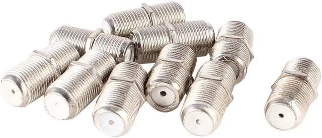 Main image of Unique Bargains10pcs F Type Female to Female Jack Coax Antenna Cable RF Adapter Connector