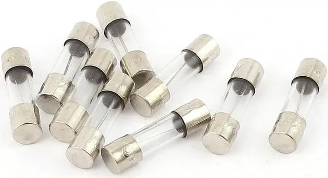 Main image of Unique Bargains 10Pcs AC 250V 10A Fast Blow Glass Tube Fuses 5mm Diameter x 20mm Length
