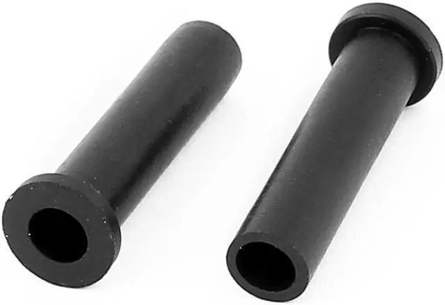Alt view image 2 of 2 - 10pcs 5mm Inner Dia Rubber Strain Relief Cord Boot Protector Cable Sleeve Black