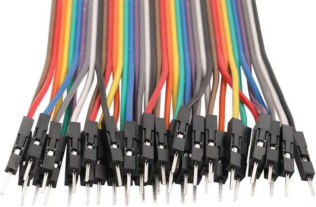 Alt view image 2 of 2 - Unique Bargains Male to Male 40Pin Connector Jumper Cable Wires 21cm Long