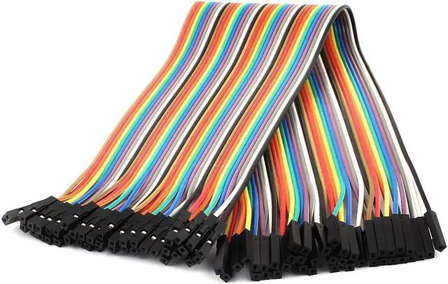 Main image of 40 Pcs 30cm Female to Female 2.54mm Jumper Wire Cable for Arduino
