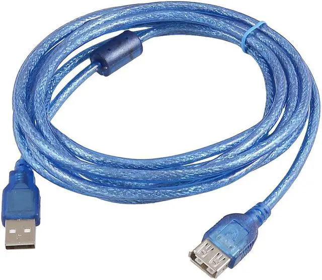 Main image of Unique Bargains Unique Bargains Blue USB 2.0 Type A Male-female Extension Cable 9.8Ft for PC Computer
