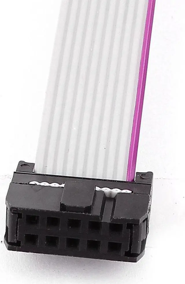 Alt view image 2 of 2 - Unique Bargains 5pcs IDC 10Pin Hard Drive Extension Wire Flat Ribbon Cable Female Connector 20cm