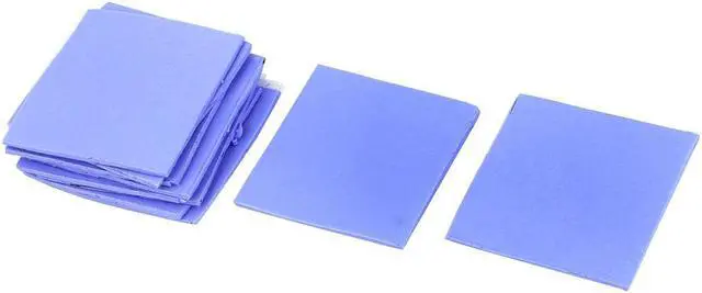 Main image of 10pcs Blue Thermal Pad GPU CPU Heatsink Cooling Conductive Silicone 30x30x1mm