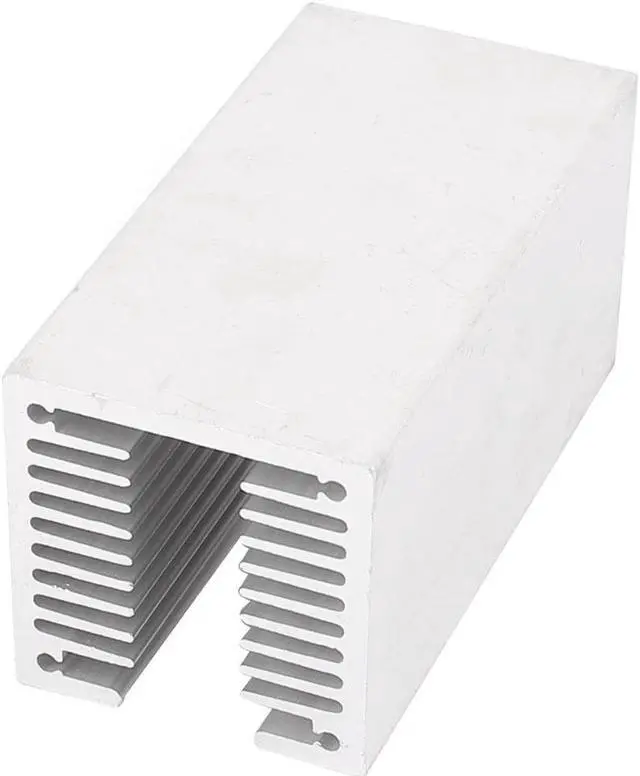 Alt view image 2 of 2 - Unique Bargains Silver Tone U Slotted Aluminium Radiator Heat Sink Cooling Fin 80x40x40mm
